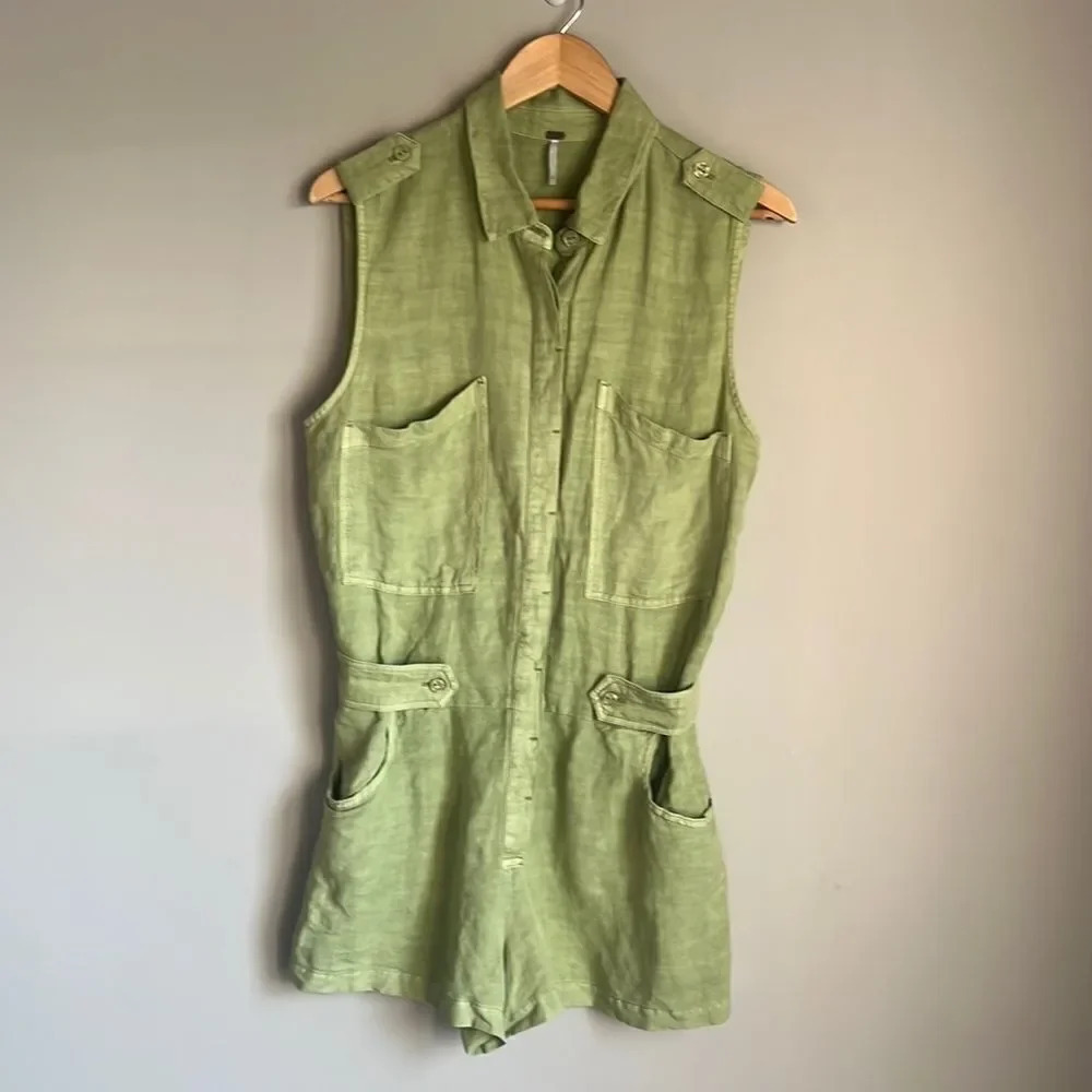 YFB HUDSON ROMPER // BAYLEAF PIGMENT - Picture 2 of 14
